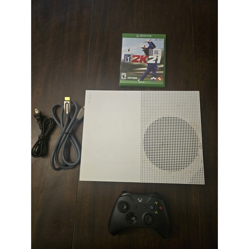 Microsoft Xbox One S Console Bundle  w/ Wireless Controller And 1 Game